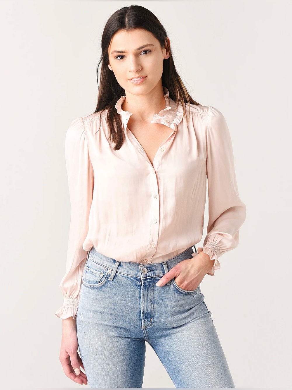 ZADIG & VOLTAIRE tacca satin blouse